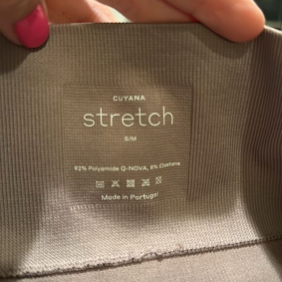 Cuyana 2022 Stretch High Waist Seamless Neutral Leggings in Mushroom Sz S/M - Picture 6 of 9